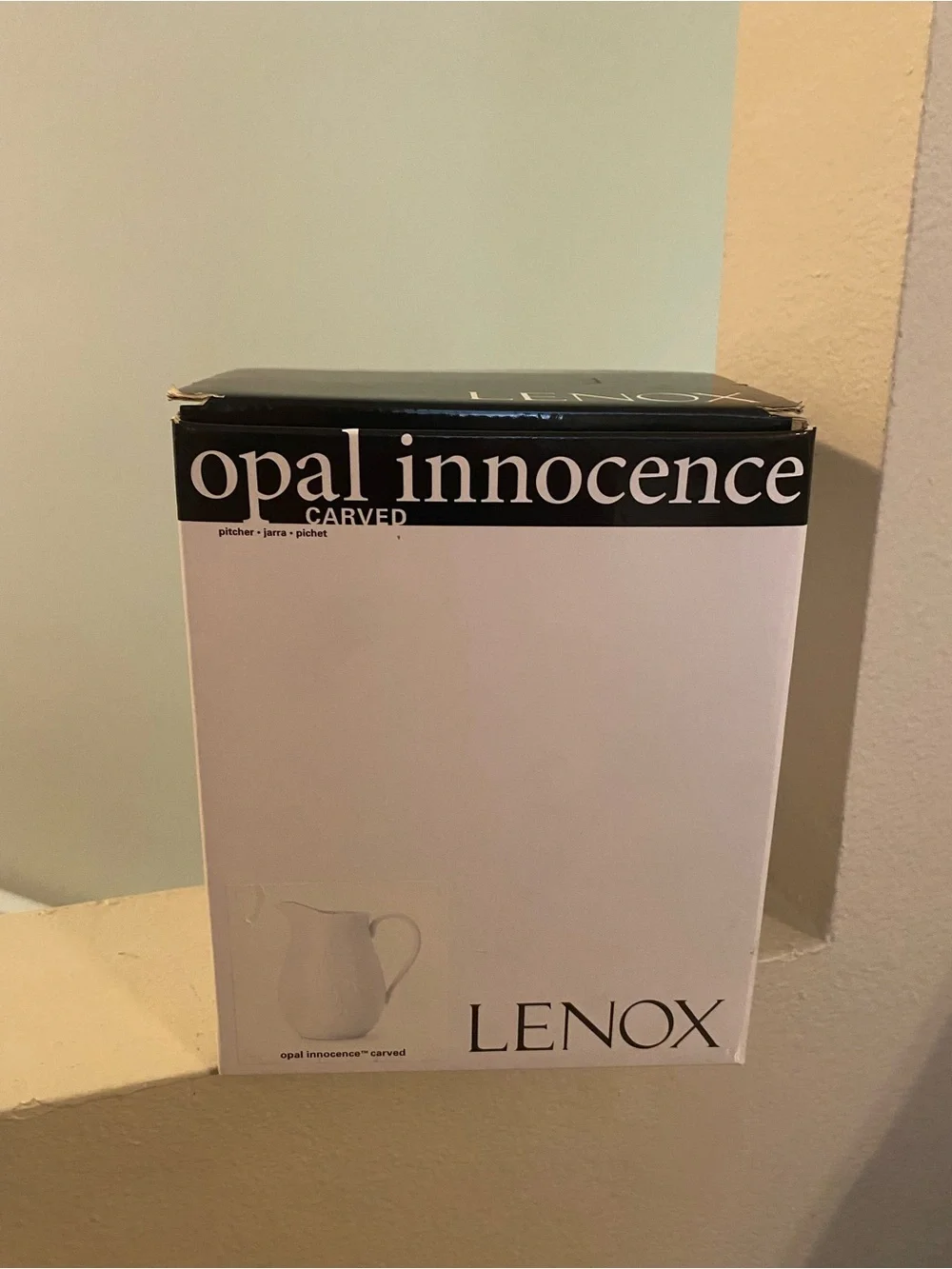 Lenox ceramic pitcher